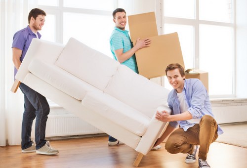 Unpacking items in a new home