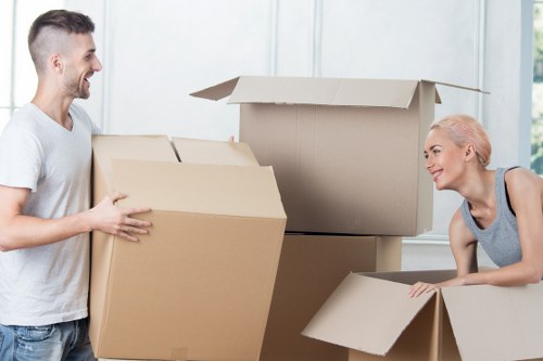 Experienced team handling office relocation